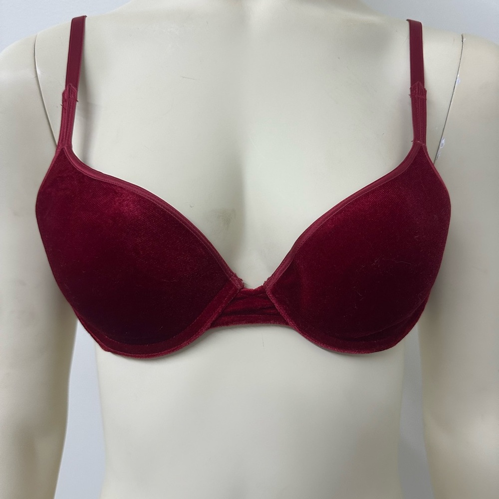 Victoria's Secret Red Velvet Vintage Bra